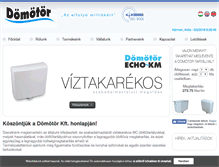 Tablet Screenshot of domotorkft.hu